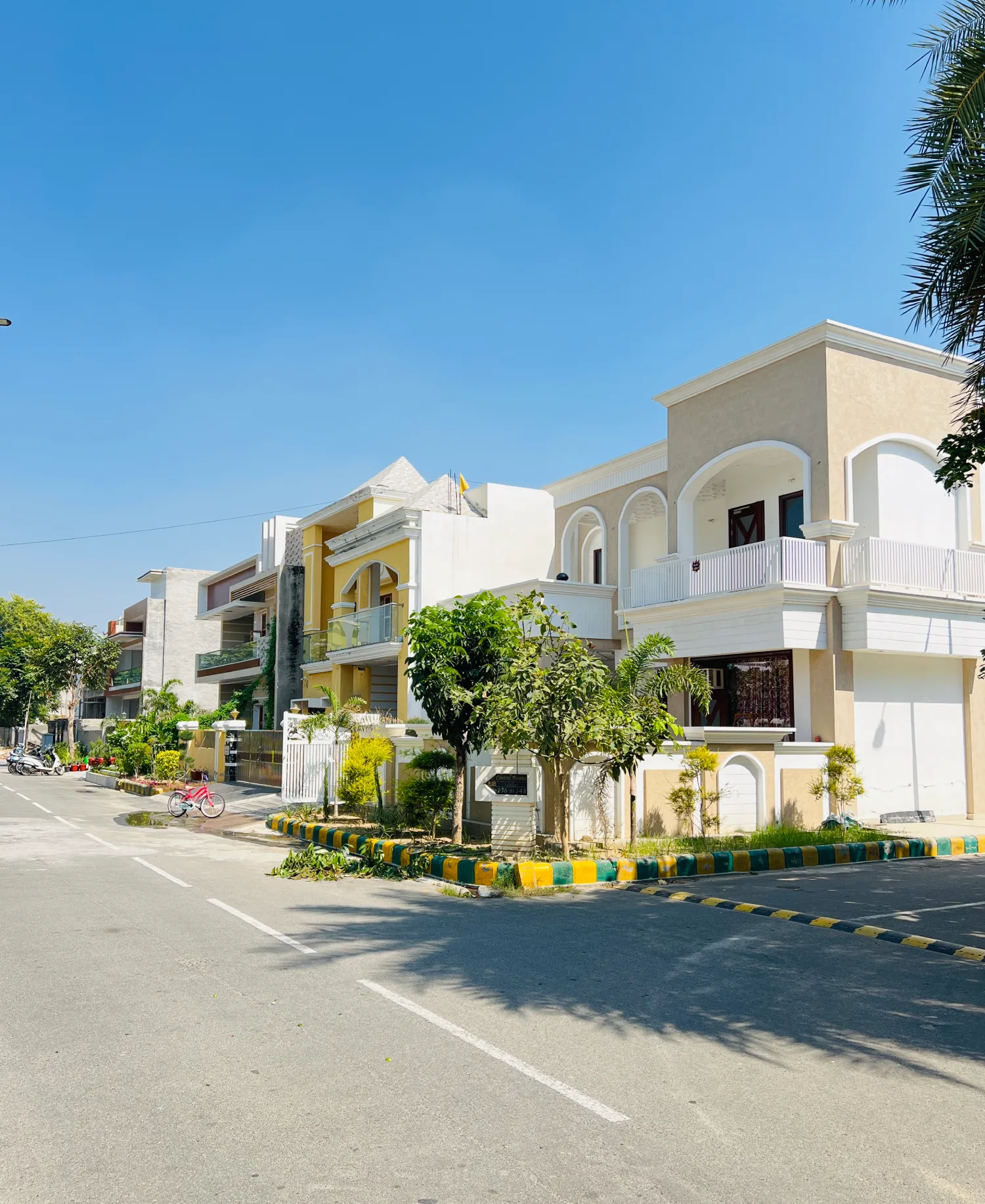 Virat Greens Township - Street view of premium residential township in Bathinda